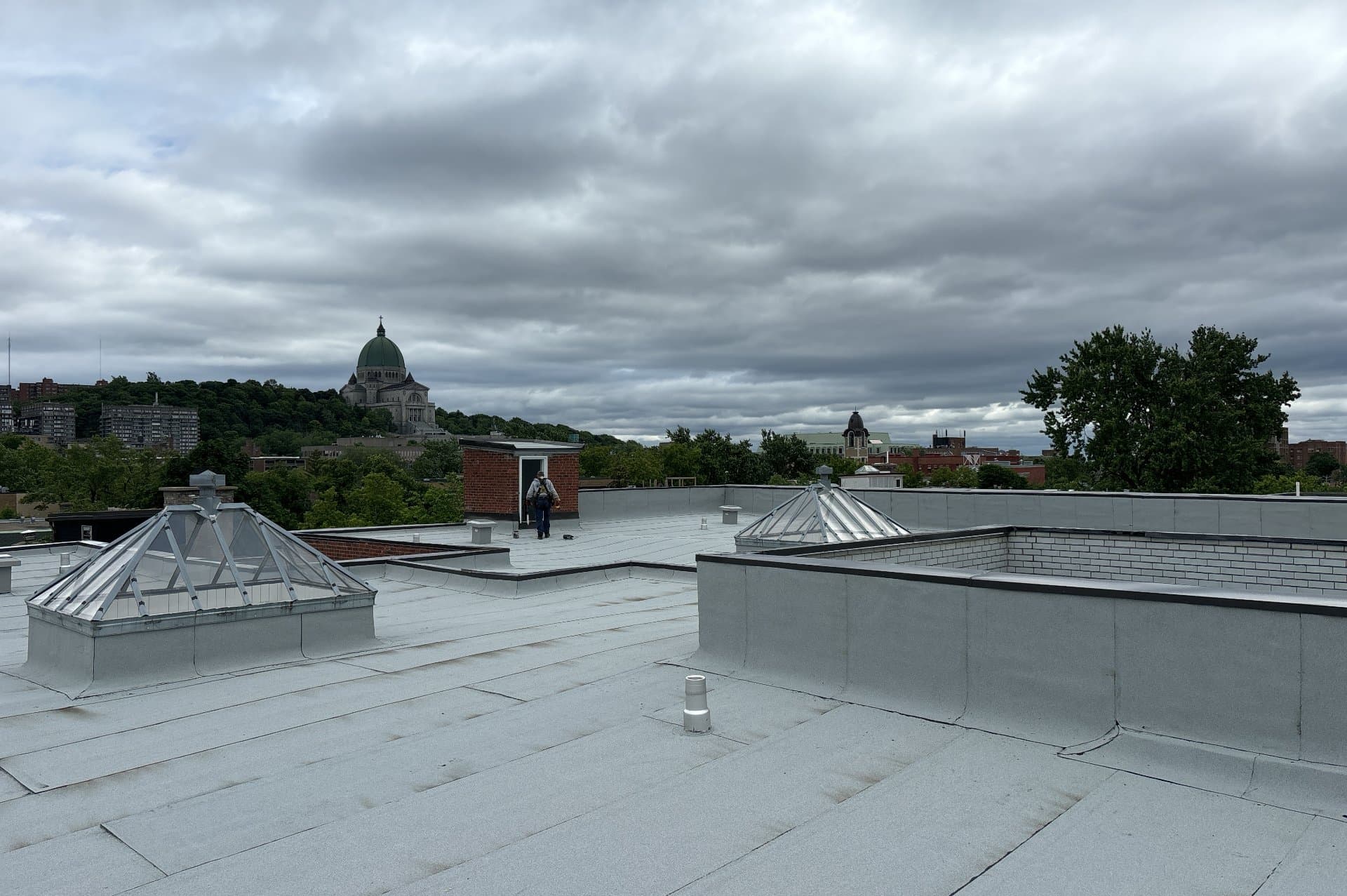 Toit plat résidentiel - Vue sur l'Oratoire Saint-Joseph